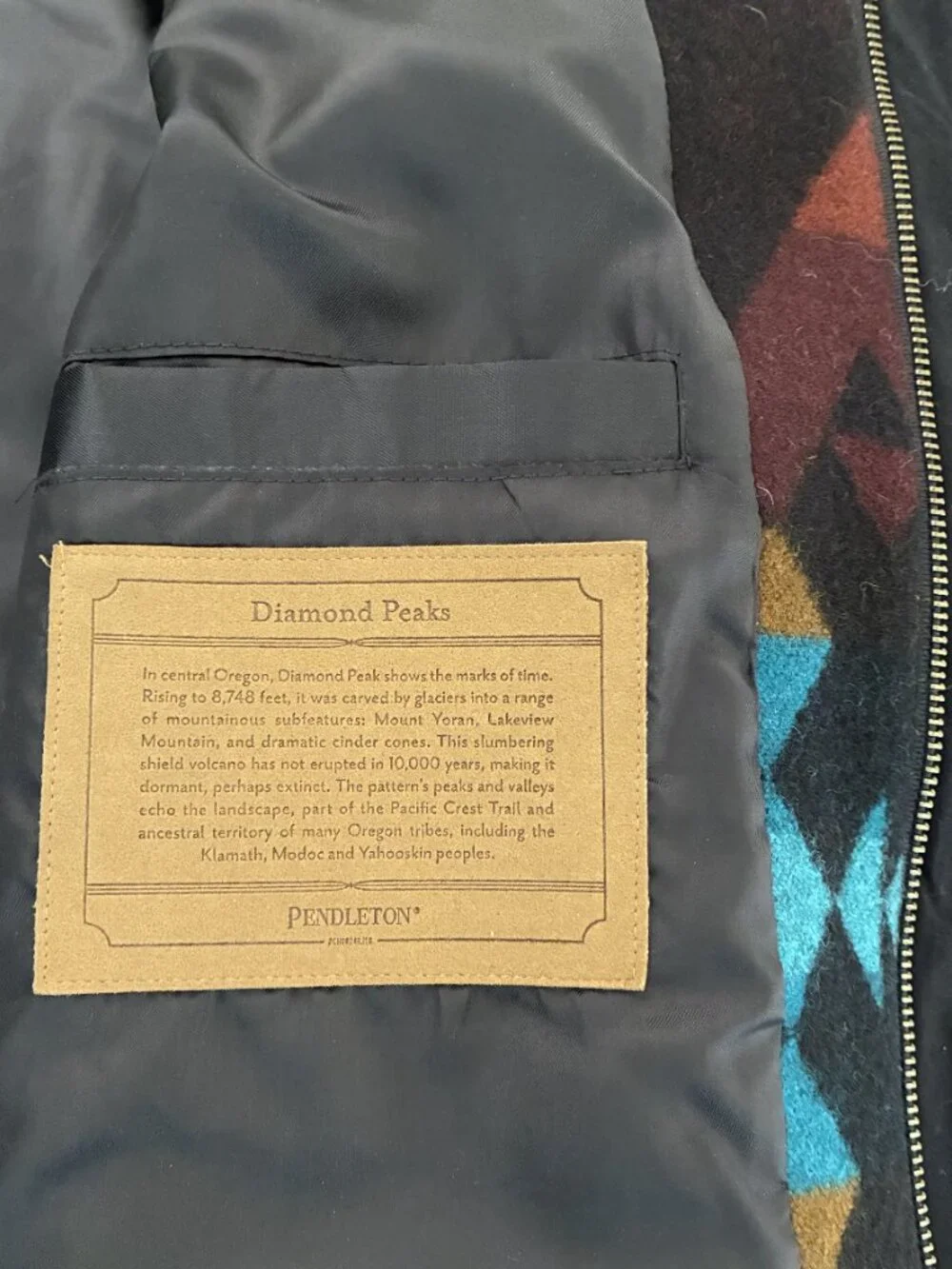 Men's Pendleton Silverton Wool Diamond Peak Coat - XL - Picture 7 of 14